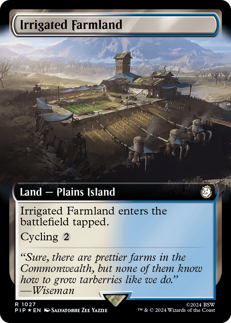 Irrigated Farmland (Extended Art) (Surge Foil) [Fallout] | Tables and Towers