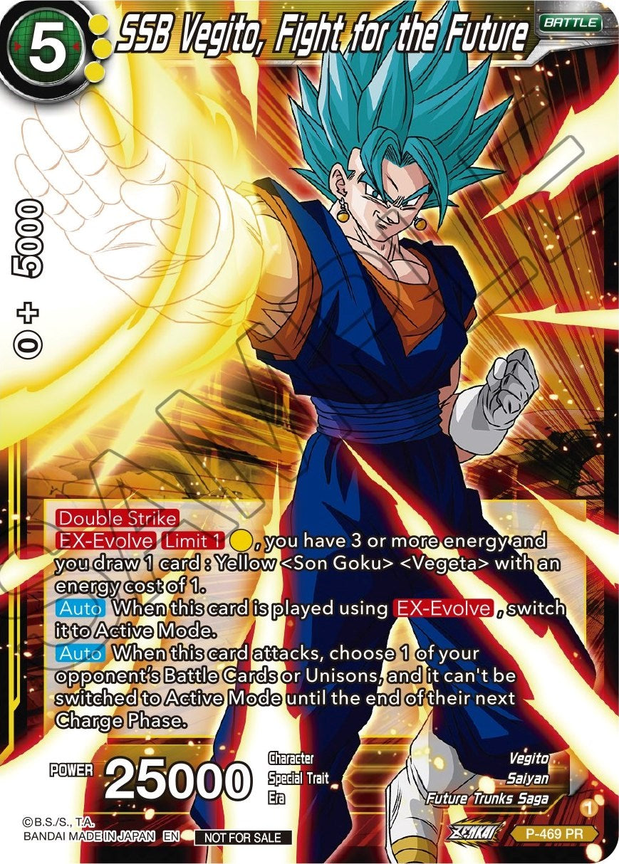 SSB Vegito, Fight for the Future (Z03 Dash Pack) (P-469) [Promotion Cards] | Tables and Towers