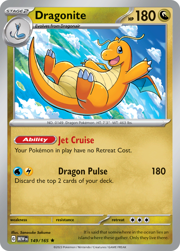 Dragonite (149/165) [Scarlet & Violet: 151] | Tables and Towers