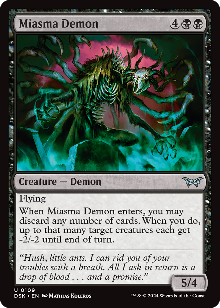 Miasma Demon [Duskmourn: House of Horror] | Tables and Towers