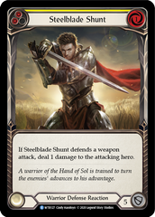 Steelblade Shunt (Yellow) [U-WTR127] (Welcome to Rathe Unlimited)  Unlimited Rainbow Foil | Tables and Towers