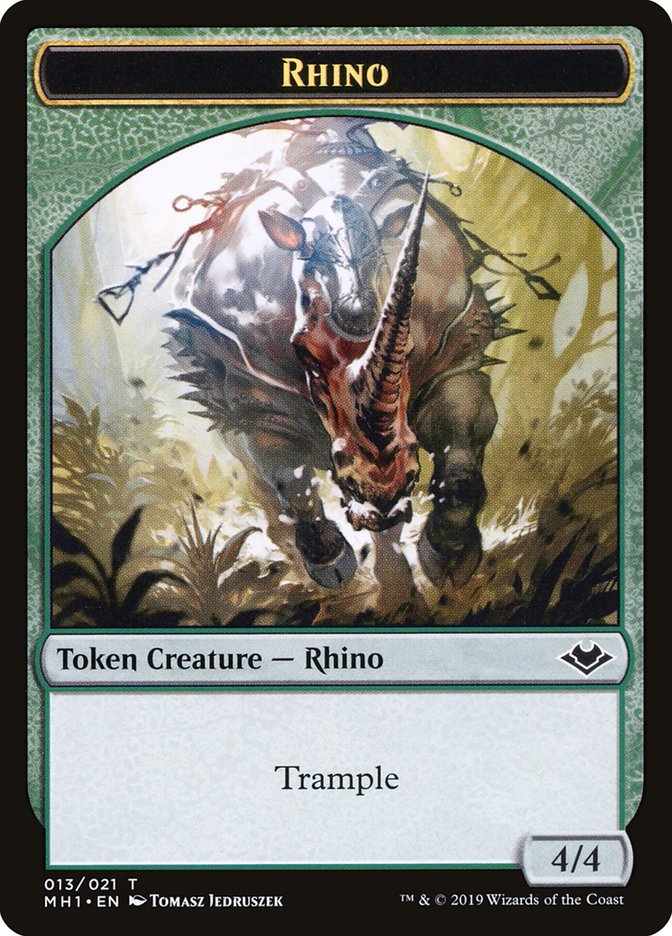 Rhino Token [Modern Horizons Tokens] | Tables and Towers