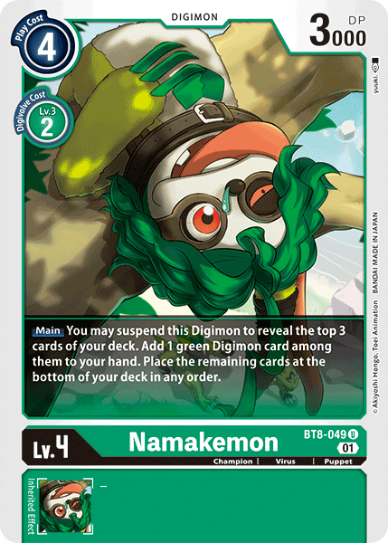 Namakemon [BT8-049] [New Awakening] | Tables and Towers