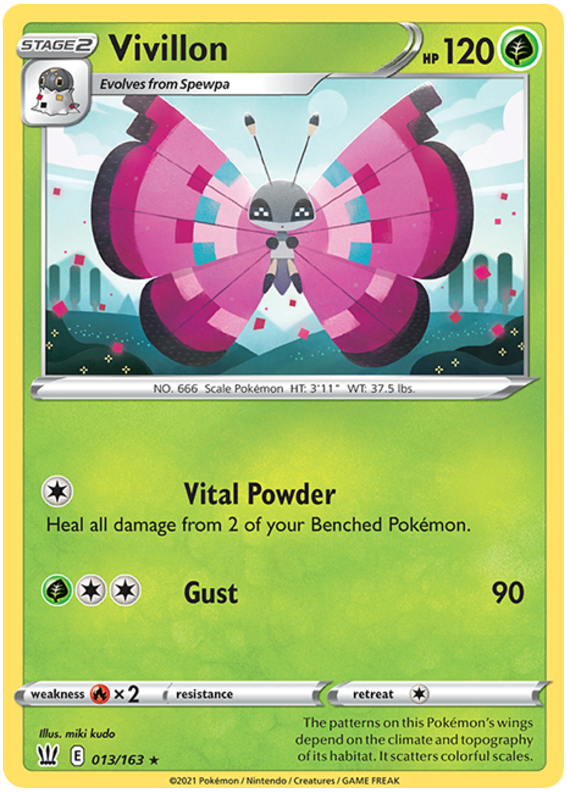 Vivillon (013/163) [Sword & Shield: Battle Styles] | Tables and Towers