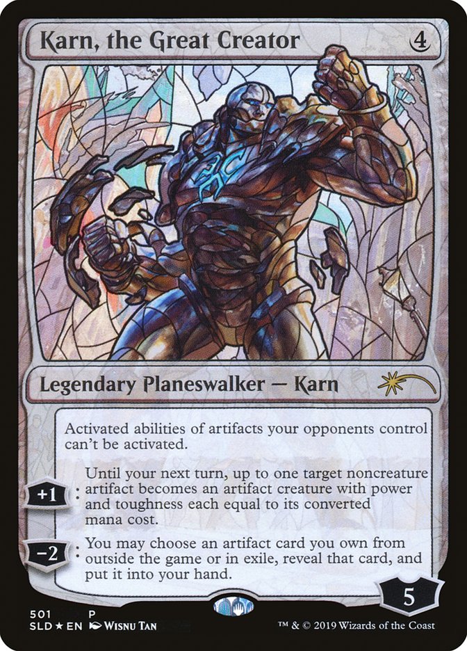 Karn, the Great Creator (Stained Glass) [Secret Lair Drop Promos] | Tables and Towers