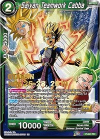 Saiyan Teamwork Cabba (OTAKON 2019) (P-041) [Promotion Cards] | Tables and Towers