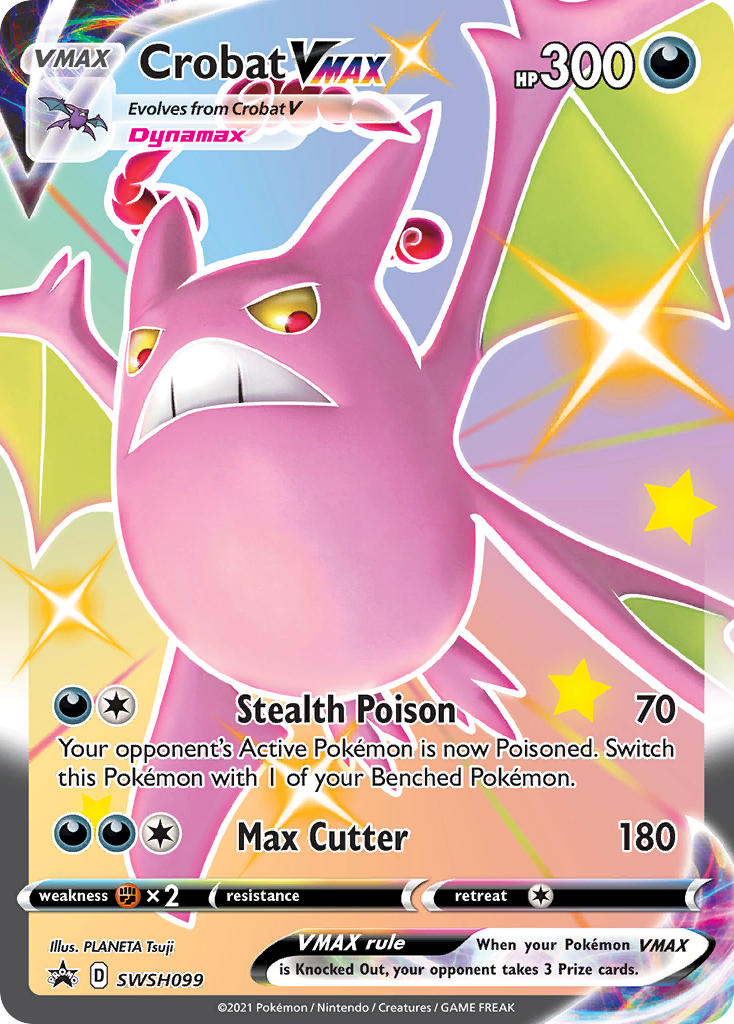 Crobat VMAX (SWSH099) (Jumbo Card) [Sword & Shield: Black Star Promos] | Tables and Towers