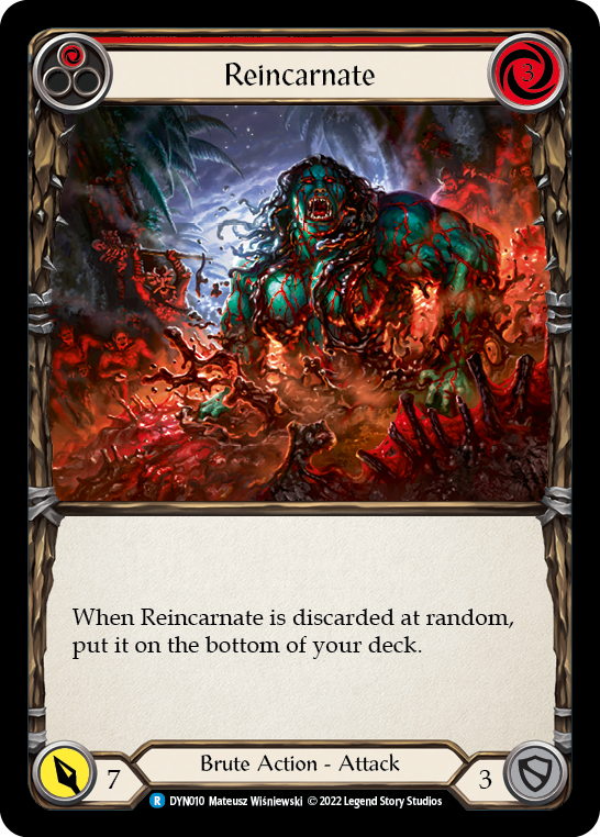 Reincarnate (Red) [DYN010] (Dynasty)  Rainbow Foil | Tables and Towers