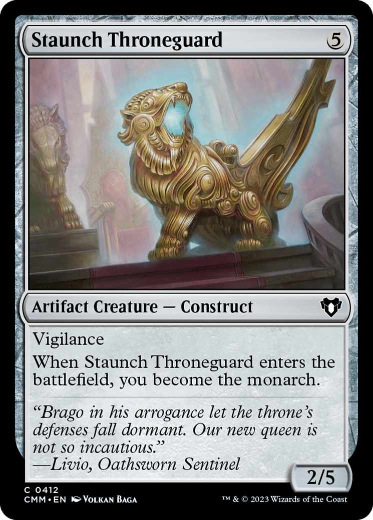 Staunch Throneguard [Commander Masters] | Tables and Towers