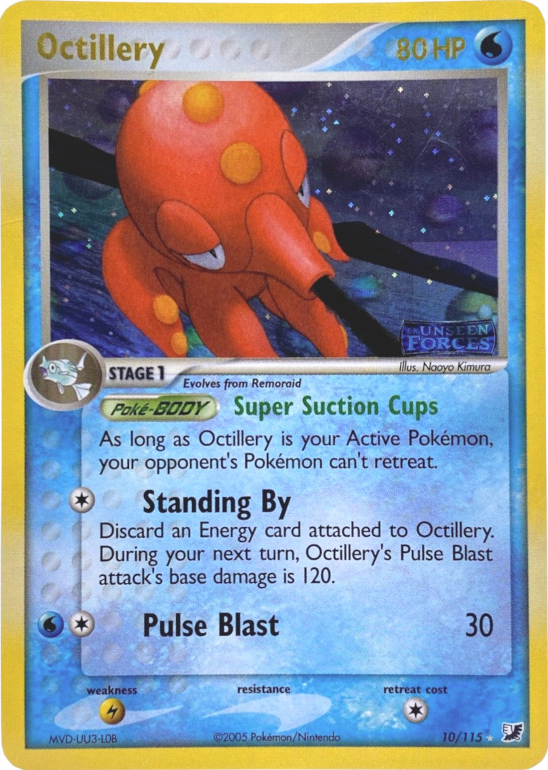 Octillery (10/115) (Stamped) [EX: Unseen Forces] | Tables and Towers