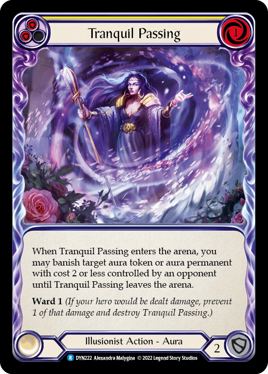 Tranquil Passing (Yellow) [DYN222] (Dynasty)  Rainbow Foil | Tables and Towers