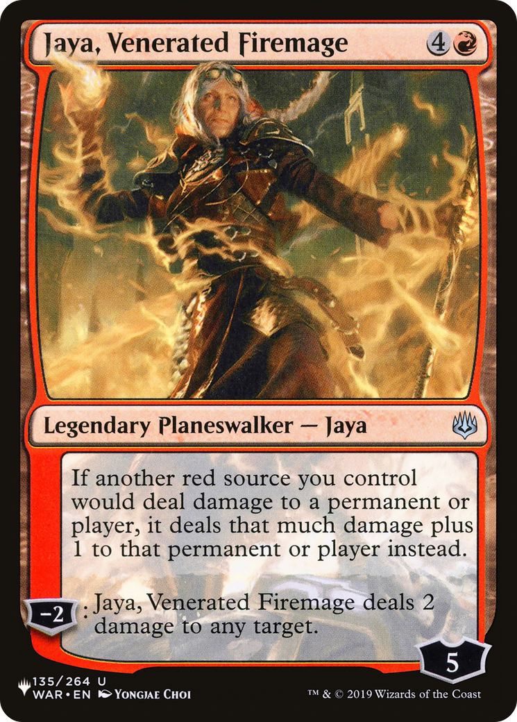 Jaya, Venerated Firemage [The List Reprints] | Tables and Towers