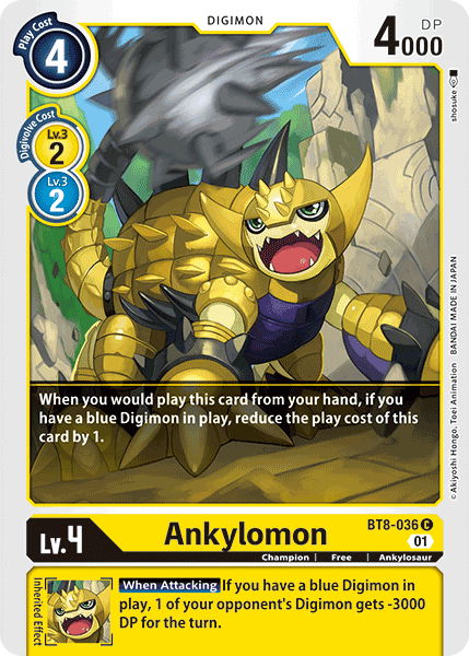 Ankylomon [BT8-036] [New Awakening] | Tables and Towers