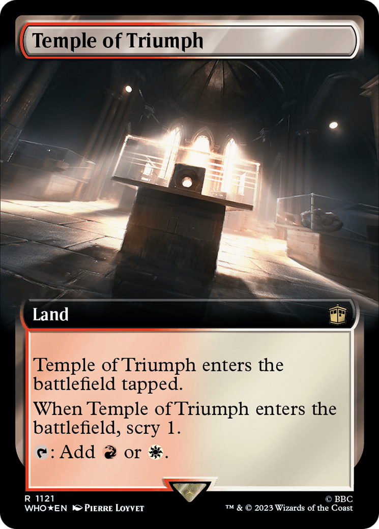 Temple of Triumph (Extended Art) (Surge Foil) [Doctor Who] | Tables and Towers