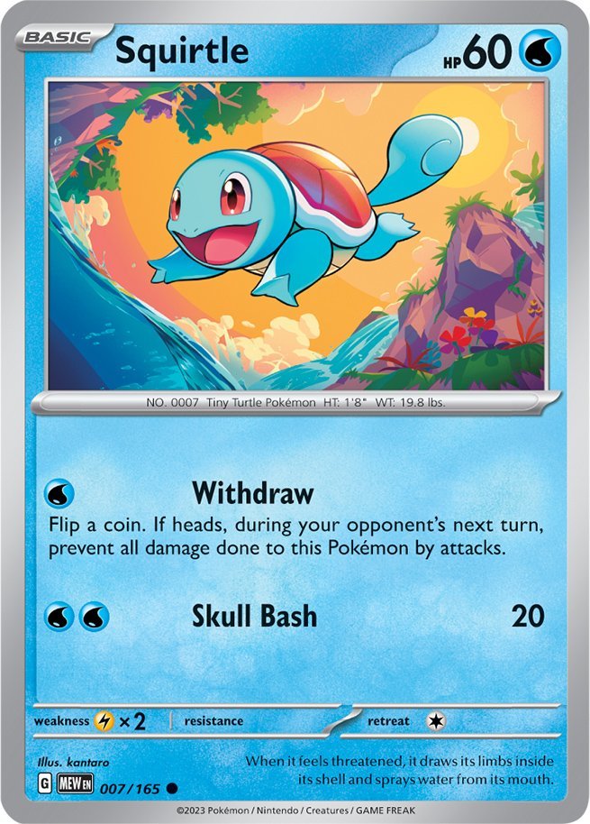 Squirtle (007/165) [Scarlet & Violet: 151] | Tables and Towers