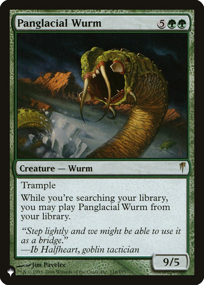 Panglacial Wurm [The List] | Tables and Towers