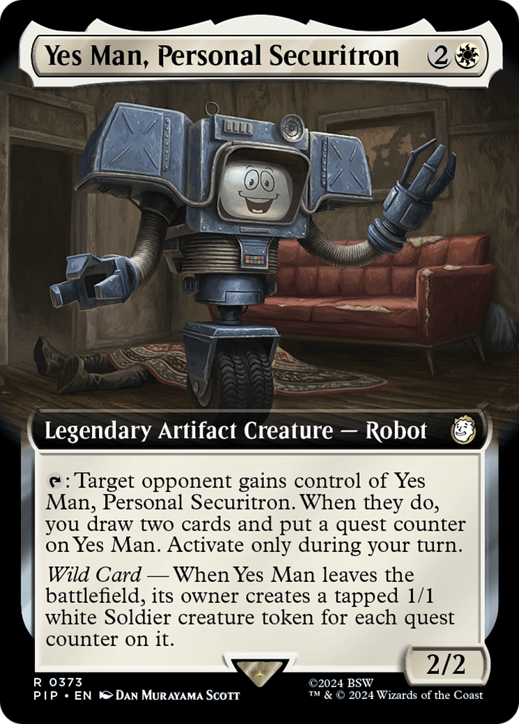 Yes Man, Personal Securitron (Extended Art) [Fallout] | Tables and Towers