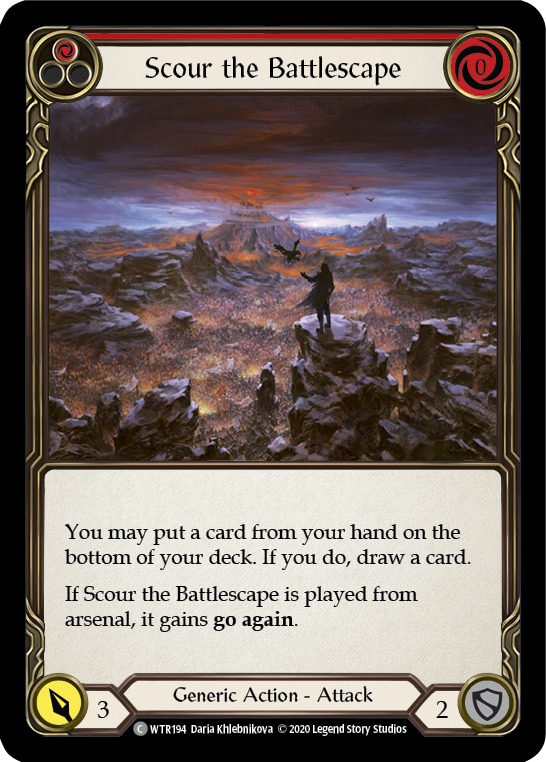 Scour the Battlescape (Red) [U-WTR194] (Welcome to Rathe Unlimited)  Unlimited Normal | Tables and Towers