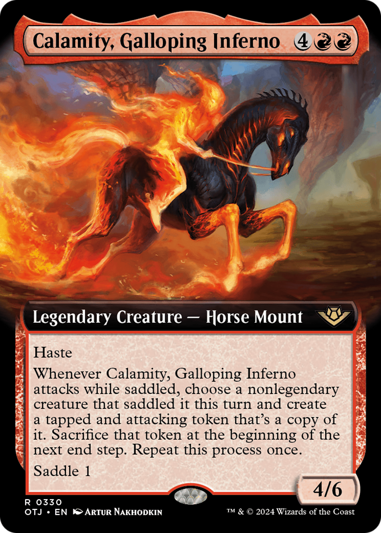 Calamity, Galloping Inferno (Extended Art) [Outlaws of Thunder Junction] | Tables and Towers