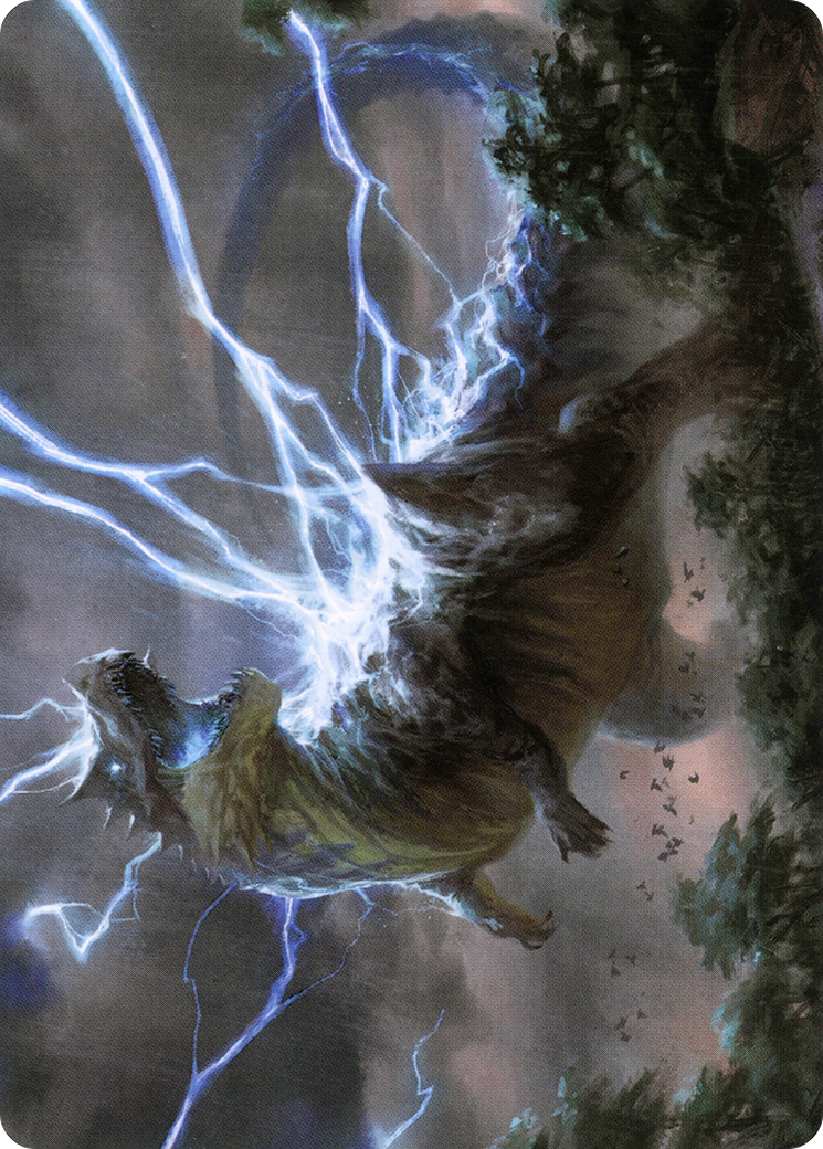 Thrasta, Tempest's Roar Art Card (41) [Modern Horizons 2 Art Series] | Tables and Towers