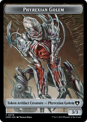 Phyrexian Golem // Ox Double-Sided Token [Commander Masters Tokens] | Tables and Towers