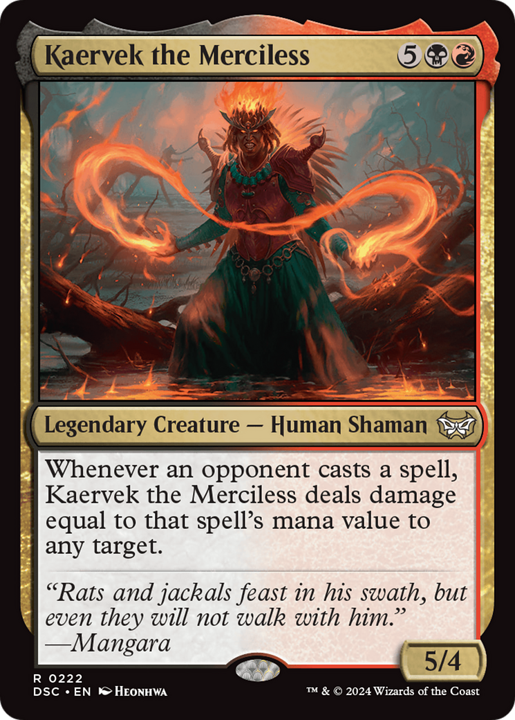 Kaervek the Merciless [Duskmourn: House of Horror Commander] | Tables and Towers