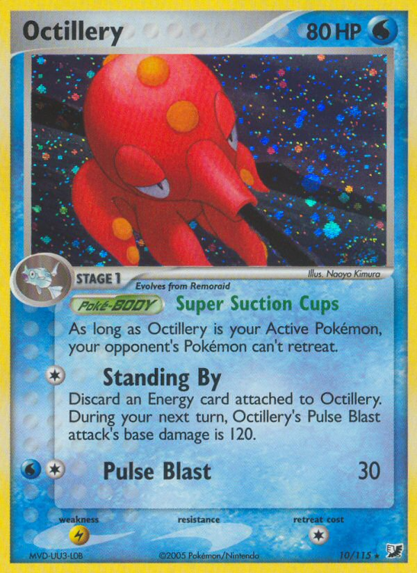 Octillery (10/115) [EX: Unseen Forces] | Tables and Towers