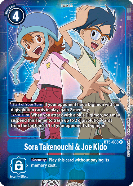 Sora Takenouchi & Joe Kido [BT5-088] (Buy-A-Box Promo) [Battle of Omni Promos] | Tables and Towers