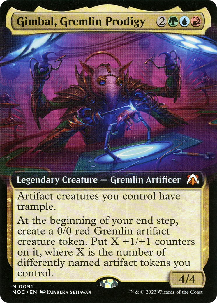 Gimbal, Gremlin Prodigy (Extended Art) [March of the Machine Commander] | Tables and Towers