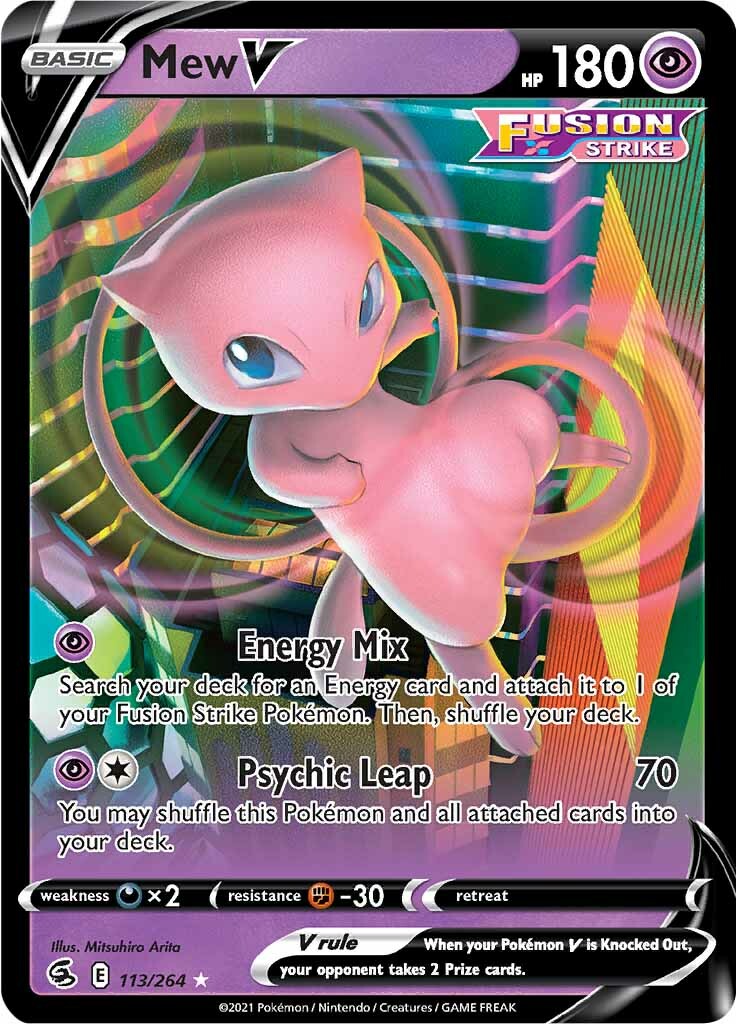 Mew V (113/264) [Sword & Shield: Fusion Strike] | Tables and Towers