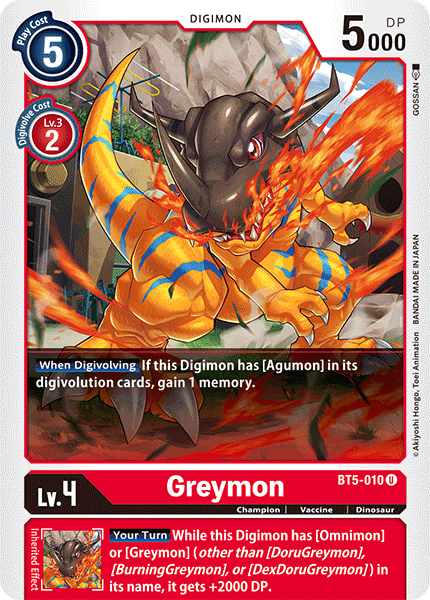 Greymon [BT5-010] [Battle of Omni] | Tables and Towers