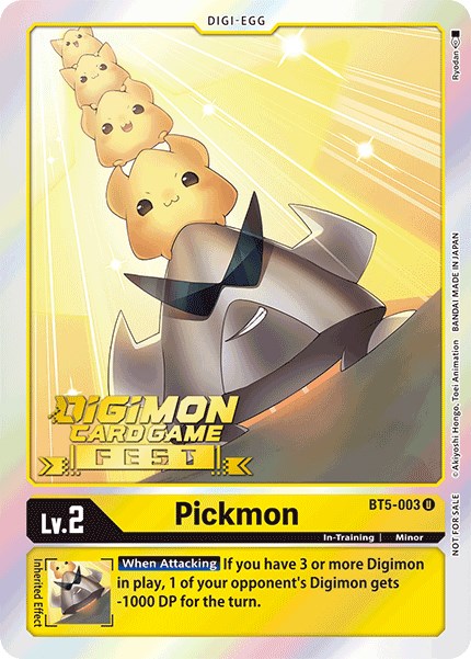 Pickmon [BT5-003] (Digimon Card Game Fest 2022) [Battle of Omni Promos] | Tables and Towers