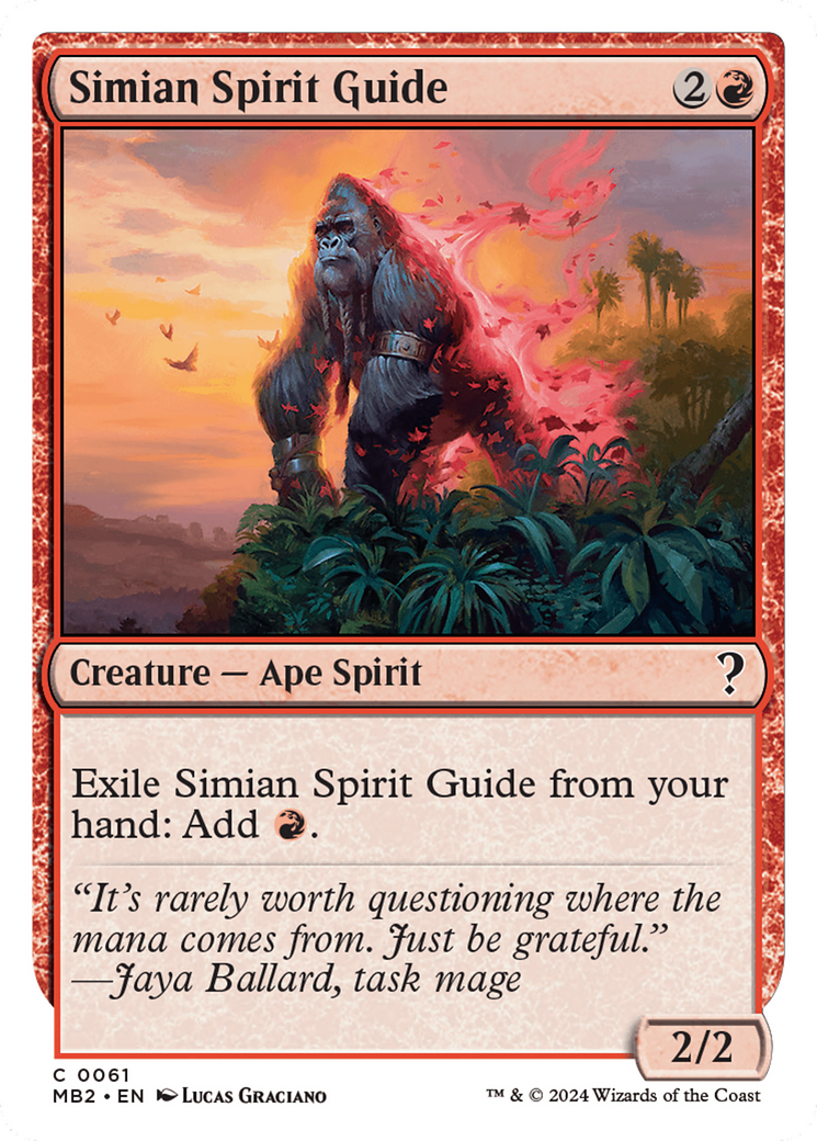 Simian Spirit Guide (White Border) [Mystery Booster 2] | Tables and Towers