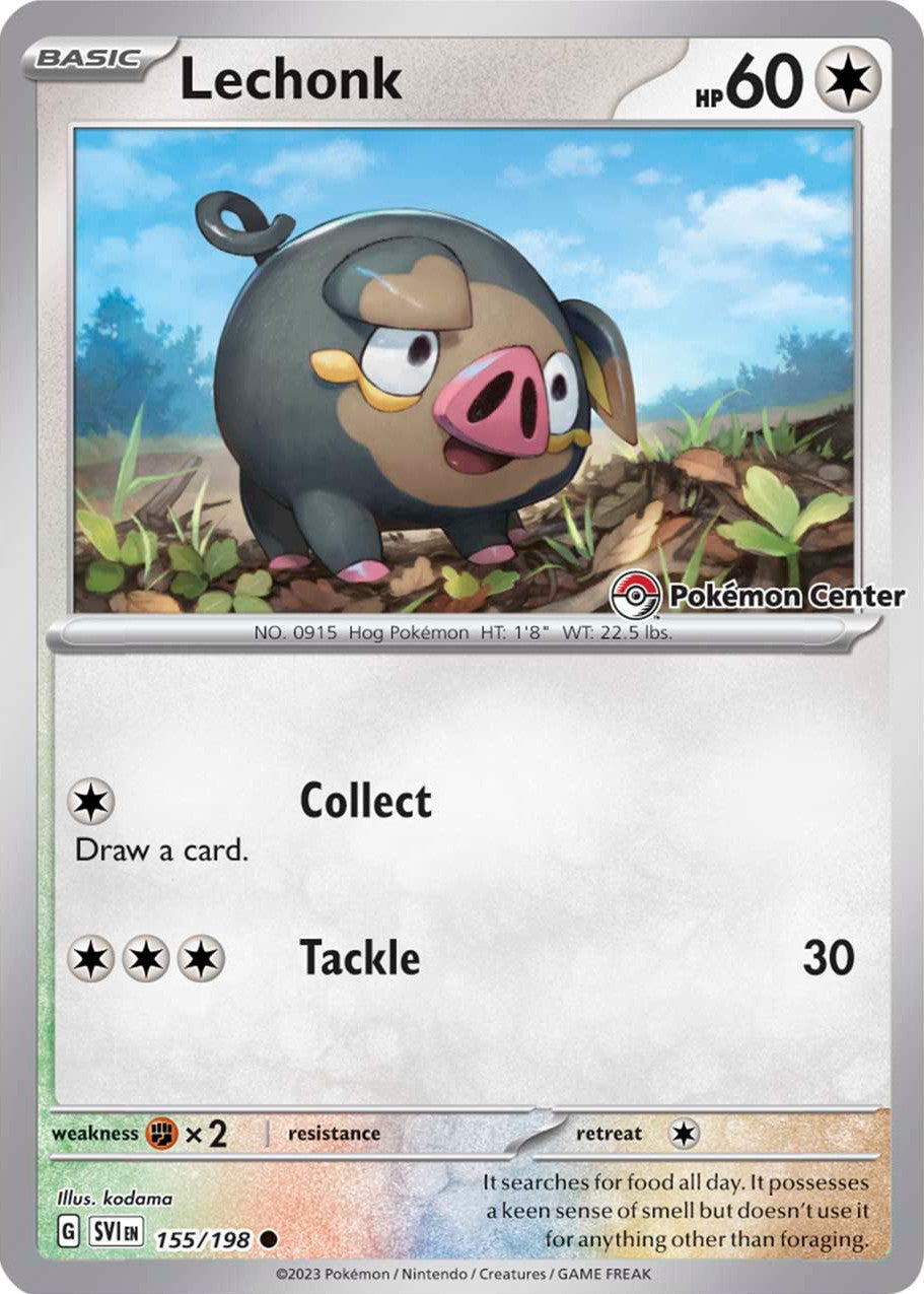 Lechonk (155/198) (Pokemon Center Exclusive) [Scarlet & Violet: Base Set] | Tables and Towers