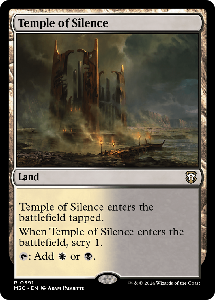 Temple of Silence (Ripple Foil) [Modern Horizons 3 Commander] | Tables and Towers