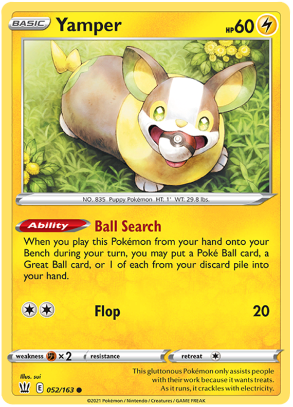 Yamper (052/163) [Sword & Shield: Battle Styles] | Tables and Towers