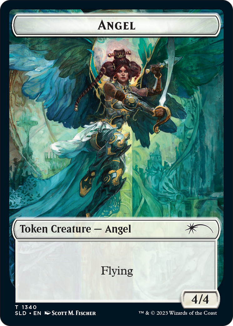 Angel (SLD) // Soldier (GRN) Double-Sided Token [Secret Lair: Angels Tokens] | Tables and Towers