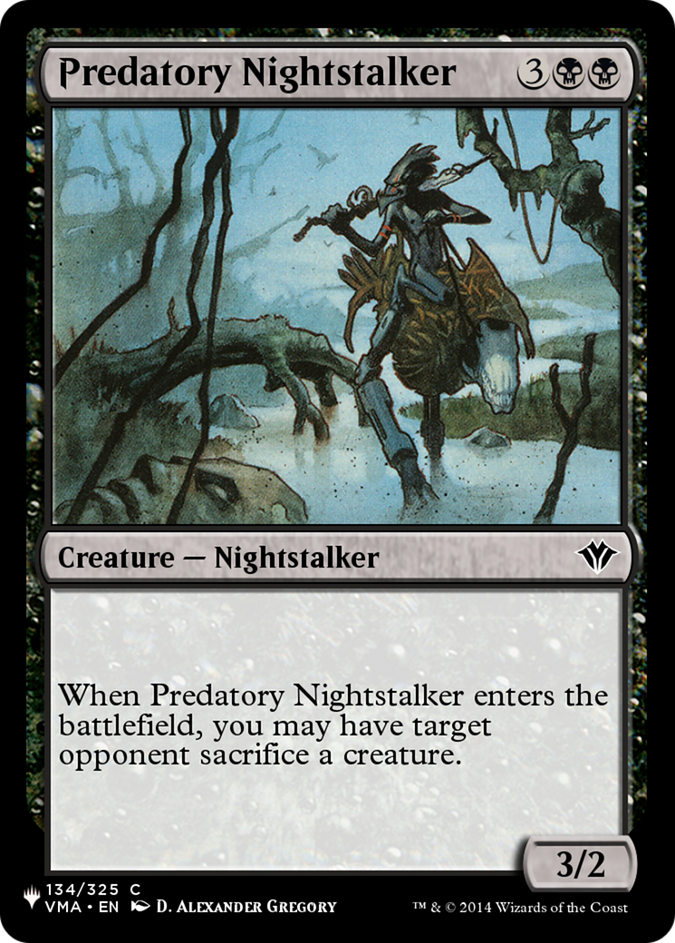 Predatory Nightstalker [The List Reprints] | Tables and Towers