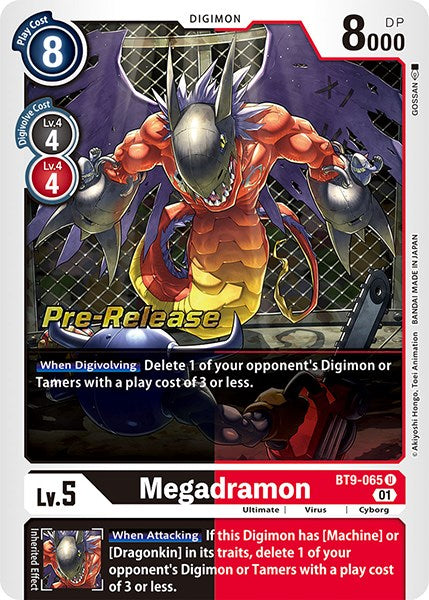 Megadramon [BT9-065] [X Record Pre-Release Promos] | Tables and Towers