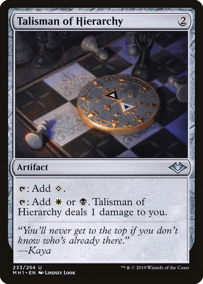 Talisman of Hierarchy [Modern Horizons] | Tables and Towers