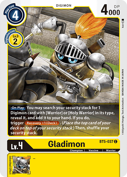 Gladimon [BT5-037] [Battle of Omni] | Tables and Towers