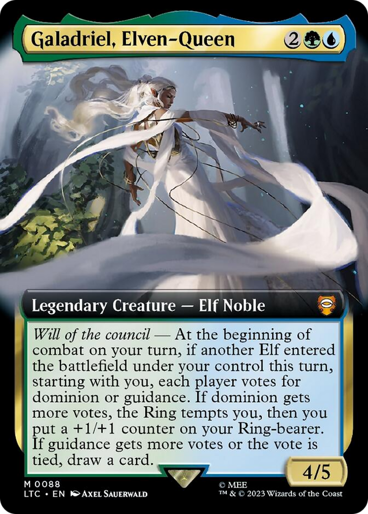 Galadriel, Elven-Queen (Extended Art) [The Lord of the Rings: Tales of Middle-Earth Commander] | Tables and Towers