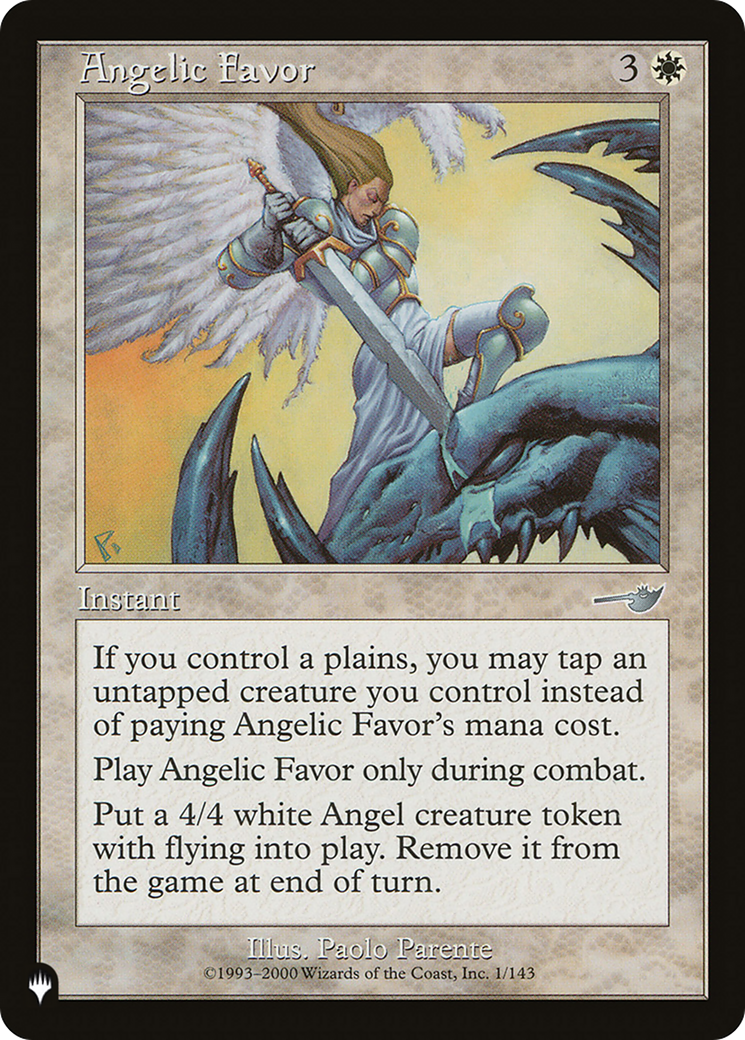 Angelic Favor [The List Reprints] | Tables and Towers