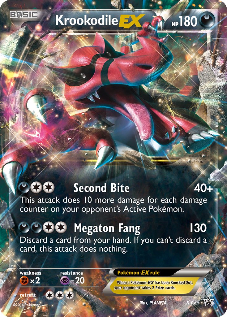 Krookodile EX (XY25) [XY: Black Star Promos] | Tables and Towers