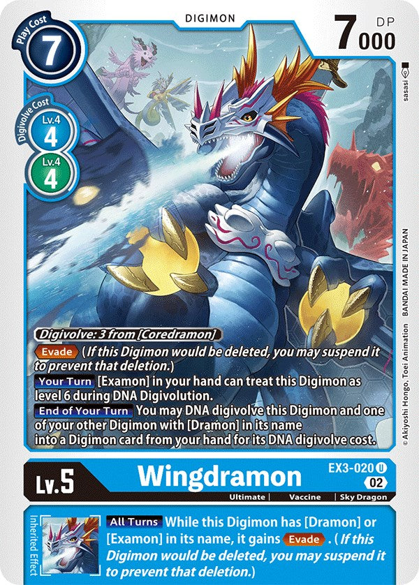 Wingdramon [EX3-020] [Draconic Roar] | Tables and Towers