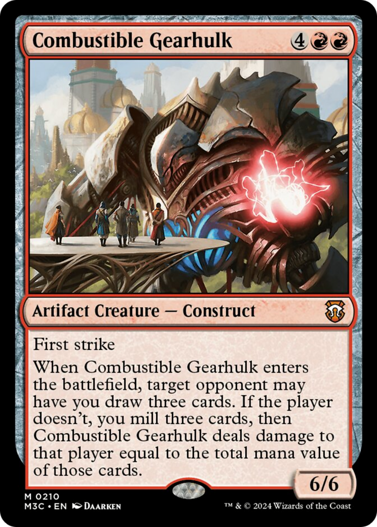 Combustible Gearhulk [Modern Horizons 3 Commander] | Tables and Towers