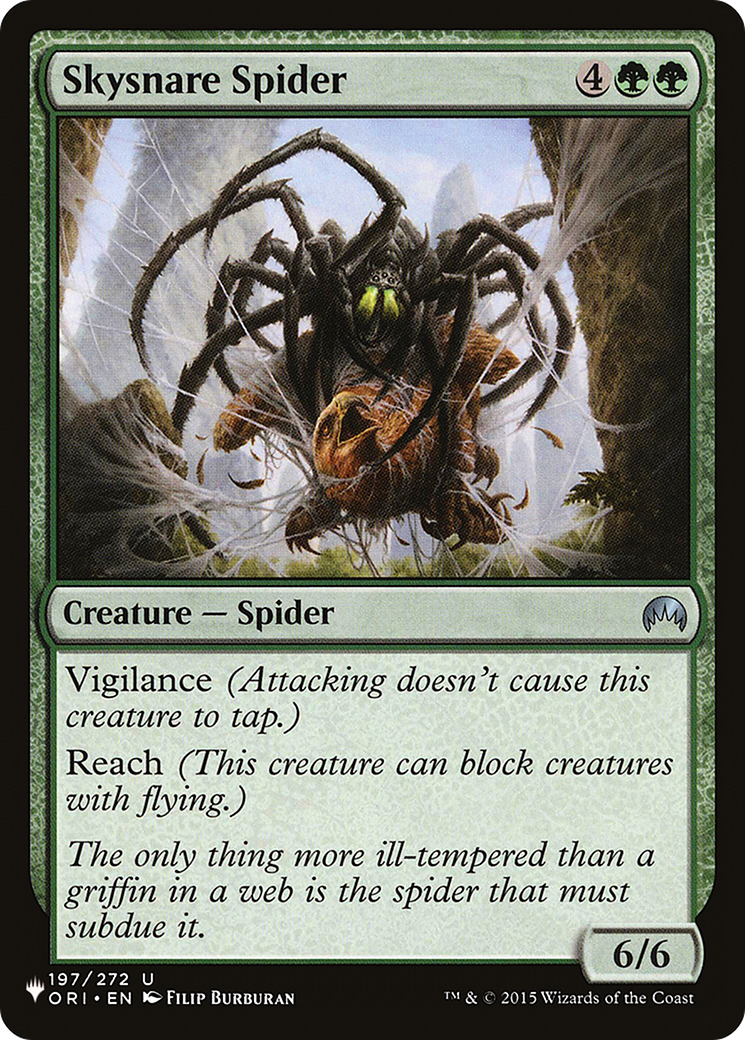 Skysnare Spider [The List Reprints] | Tables and Towers