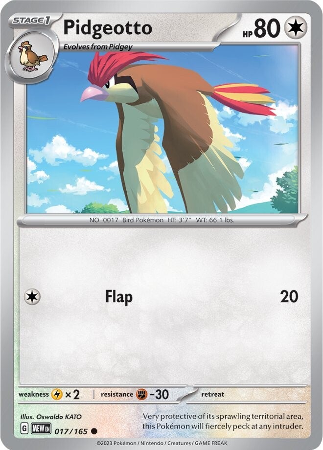 Pidgeotto (017/165) [Scarlet & Violet: 151] | Tables and Towers