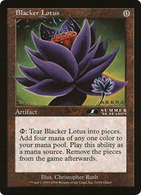 Blacker Lotus (Oversized) [Oversize Cards] | Tables and Towers