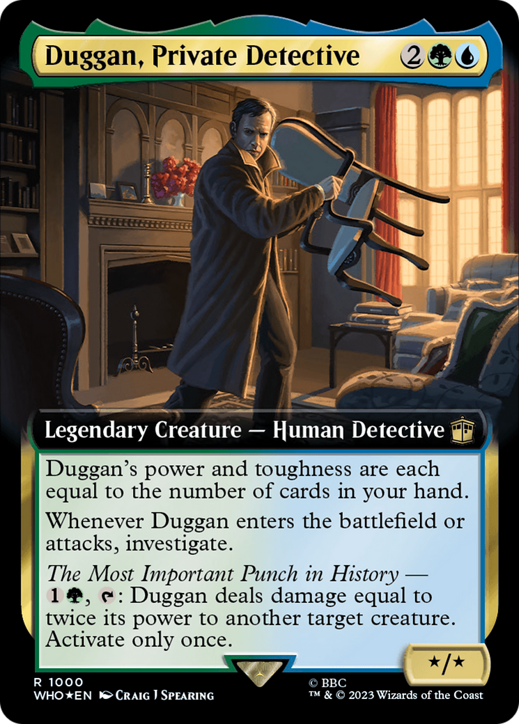 Duggan, Private Detective (Extended Art) (Surge Foil) [Doctor Who] | Tables and Towers